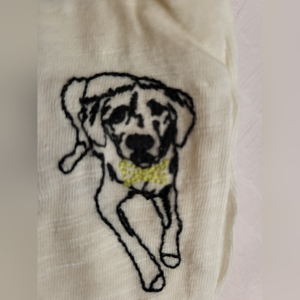 Anthropologie Maeve The Caitlin Embroidered Boxy Tee - Picture 8 of 10